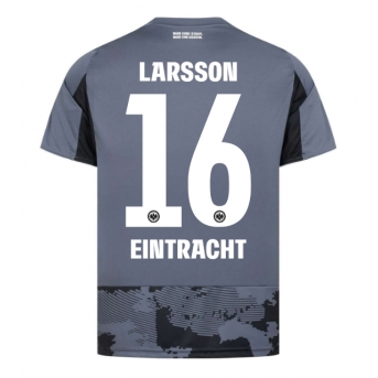 Eintracht Frankfurt Hugo Larsson #16 Maglia Gara Terza Repliche 2025-26 Maniche Corte